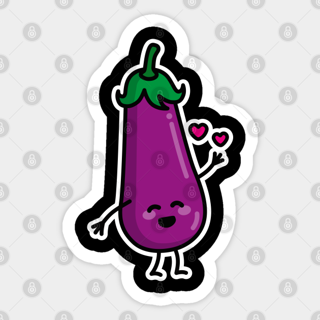 Eggplant Aubergine Couples Penis Emoji Texting Sex Meme Duo Aubergine Aufkleber Teepublic De